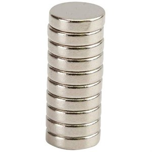 آهن ربای نیودیمیوم مدل دیسکی 5x2 بسته 10 عددی