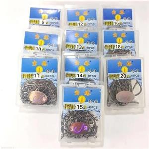 قلاب ماهیگیری 100 عددی فولادی ژاپنی سایز 5