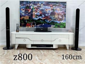 میز تلویزیون سفید طلایی شیک مدل z800
