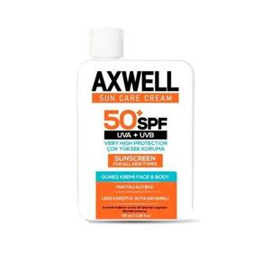 کرم ضد آفتاب آکسول SPF 50 ضد لک و دارای محافظت بسیار قوی حجم ۱۰۰ میل