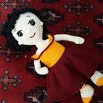 عروسک دستبافت قلاب بافی شخصیت مریم بانو