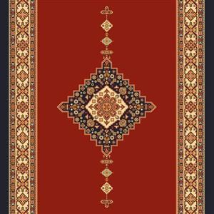 فرش ماشینی پشمی شرکت پارس طرح  (ترنج)  500 شانه تراکم 500