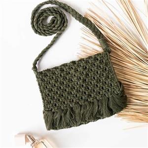 کیف دوشی زنانه مکرومه بهار