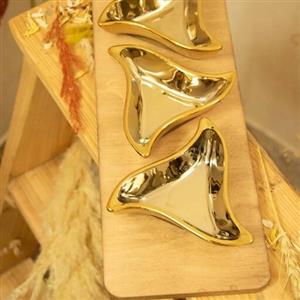 اردوخوری سه خانه تلفیق چوب راش و سرامیک طلایی وارداتی 