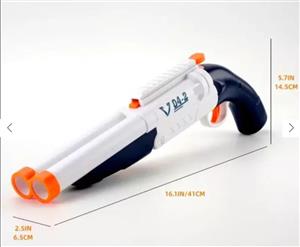 تفنگ دولول اسباب بازی تیر پرتاب کن پوکه پران وینچستر و شاتگان کمرشکن پوکه پران مدل BLAST Shot Gun 9950