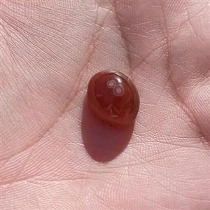 سنگ باباقوری دو چشم سرخ طبیعی اصل درجه یک زیبا
