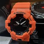 ساعت مچی جی شاک  (جیشاکGSHOCK casio)نارنجی فول اسپرتمدل  GShock GBA800DG2Aموتور دو زمانه (تمام دکمه ها و موتورها فعال)