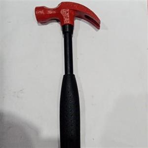 چکش میخ کش ( دو شاخ ) دسته استیل باروکش پلاستیکی 0.25 کیلوگرم ( 250 گرم ) 27 سانت