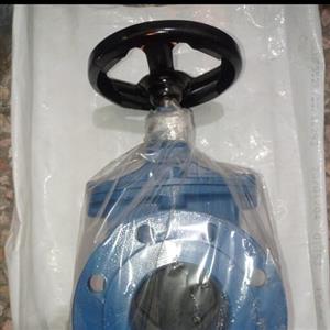 شیر  فلکه ای(کشویی) زبانه لاستیکی سایز 5 اینچ