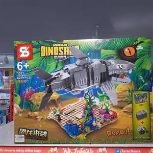 لگو پسرانه کوسه ساختنی 625 قطعه برند اس وای SY