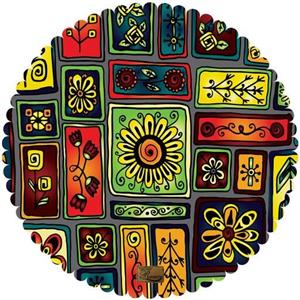 رومیزی مخمل رنس مدل T13-42552 سایز  30x30 سانتی متر