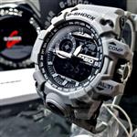 ساعت مچی جی شاک (جیشاک G-Shock) دو موتوره(دو زمانه) (آنالوگ و دیجیتال) فول اسپرت طوسی