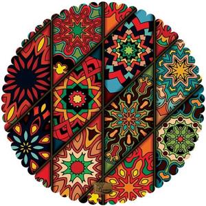 رومیزی مخمل رنس مدل T13-42542 سایز  30x30 سانتی متر