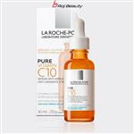 سرم ضدچروک و ضدلک ویتامین سی لاروش پوزای 30 میل مدل LA Roche-Posay Anti-Rides Anti-Oxydant Pure Vitamin C10 Serum