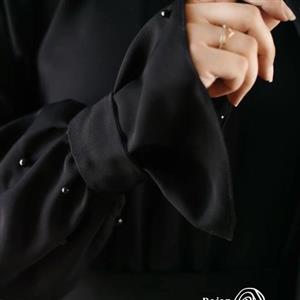 مانتو عبایی جلو زیپ دار الیزه