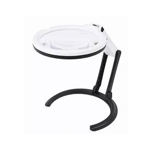 ذره بین پایه دار رومیزی چراغدار مدل MG3B-1D
