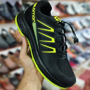 اسپرت مردانه سالومون ( مشکی با سبز)