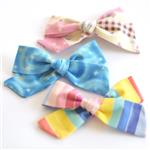 Handmade Bows Model Rainbow Three in One Packed For Girls