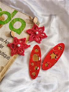 گوشواره قلاب بافی