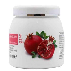 کرم صورت ایتالیایی کلیون Cliven Pomegranate آبرسان و شفاف کننده و روشن کننده پوست با عصاره انار 300 میل 