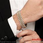 دستبند رولکس مردانه Rolex Bracelet کد DSB18109W 