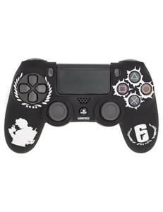 روکش محافظ دسته PS4 لیزری مشکی سفید طرح رینبو سیکس سیج