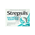 آبنبات منتول نعنایی ( گلودرد و تنفس ) ۲۴ عدد استرپسیلز – strepsils