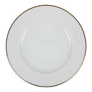 پیش دستی( شیرینی‌خوری) چینی مدل لب طلا برند تقدیس بسته شش عددی سفید