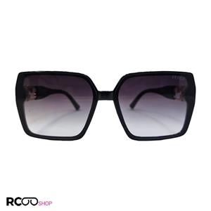 عینک افتابی مربعی شکل Fendi با فریم مشکی و لنز دودی سایه روشن مدل 6063 