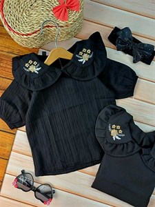 شومیز گلدوزی مشکی
