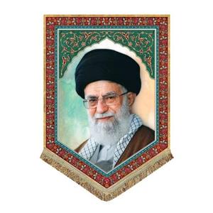 کتیبه مخمل پورشه امام خامنه ای رهبر معظم انقلاب اسلامی در ابعاد و رنگ های مختلف