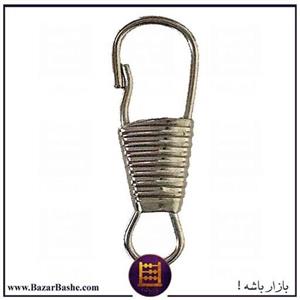 مدبر بافتی فلزی سایز کوچک رنگ نیکل نقره ای  بسته 10 عددی