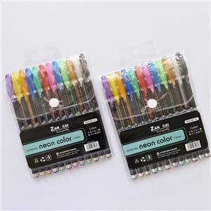 خودکار اکلیلی 12 رنگ نئون کالر