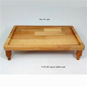 سینی چوبی پایه دار  رایز با چوب راش گرجستانی کد 11064