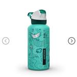 قمقمه بطری آب 0.6 لیتری کچوا با طراحی گرافیکی همراه با نی از برند محبوب فرانسوی اصل