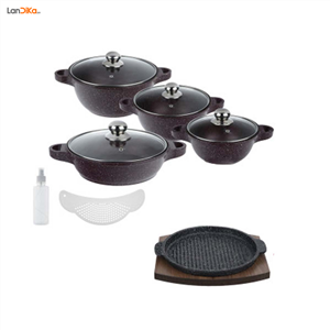 سرویس پخت و پز 10 پارچه نالینو مدل Fajita 53310 Nalino Cookware Set Pcs 