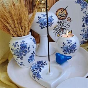 ست دکوری رز قلم آبی