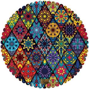 رومیزی مخمل رنس مدل T16-42079 سایز  60x60 سانتی متر