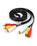Datalife 3RCA Male to 3*RCA Male Composite Audio Video AV Cable Plug  کابل سه به سه تصویر  1.5 متری