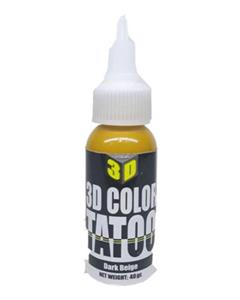 3D Color رنگ تاتو دارک بژ تری دی کالر 3D _40ml 