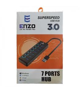 هاب یو اس بی 7 پورت ENZO UH 70A USB3