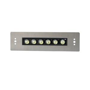 چراغ توکار استخری مستطیل استیل تک رنگ 6 وات مدل 6ST برند LEDMAN