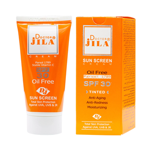 کرم ضد آفتاب SPF 30 رنگی دکتر ژیلا 30 میل