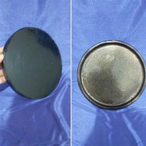 سینی 20 سانتی مشکی و پودر طلایی
