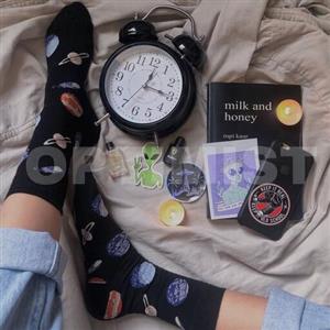 جوراب سیارات ساقدار نخ پنبه فری سایز