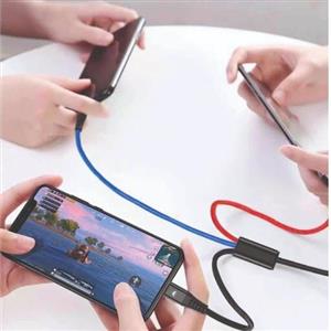 کابل شارژر  سه سر USB و IOS و Type C مدل میکرو Konfulon DC08 با طول 1.2 متر