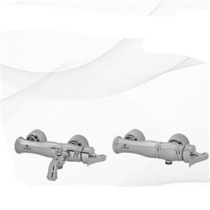 ست شیرالات ساختمان رنگ کروم بسیار سنگین جنس درجه 1 و استاندارد و دارای نشان کیفیت ایزو9001