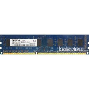 رم کامپیوتر الپیدا 4GB مدل DDR3 باس 1600MHZ 12800 چین EBJ41UF8BDW0 GN 1236 تایمینگ CL11 