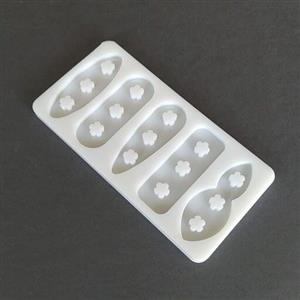 قالب سیلیکونی رزین مدل گیره سر طرح گل