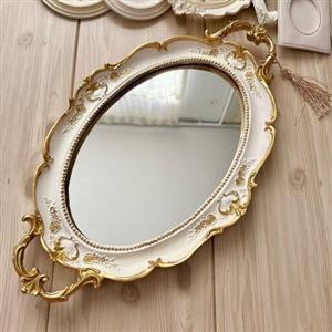 سینی پلی استر کف آیینه ،مناسب برای استفاده روی کنسول و میز  و پذیرایی ، لطفا قبل از سفارش موجودی بگیرین